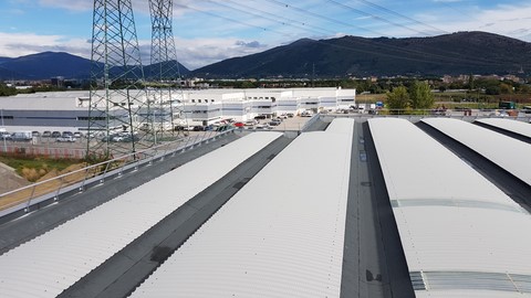 copertura alluminio parapetto